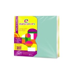 PAPEL BOND CTA.ARCOIRIS PASTEL EUROCOLOR 75G. PAQC1000H C.3