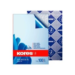 PAPEL CARBON CTA. KORES C100H. AZUL E.10 C.50
