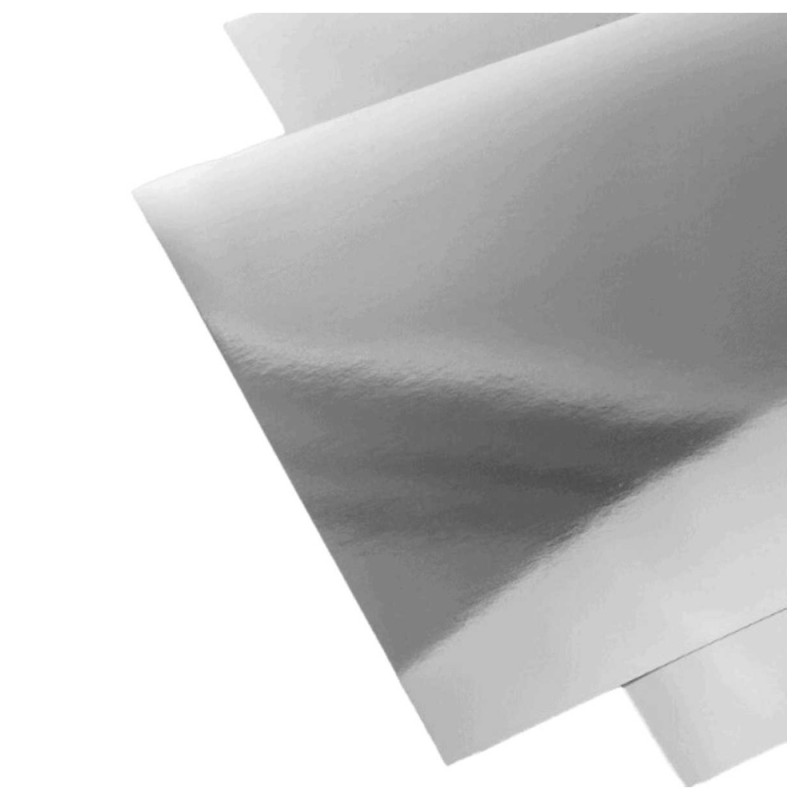 CARTULINA METALICA EUROMACSAIRA 47.5X66CM PLATA E10 C100