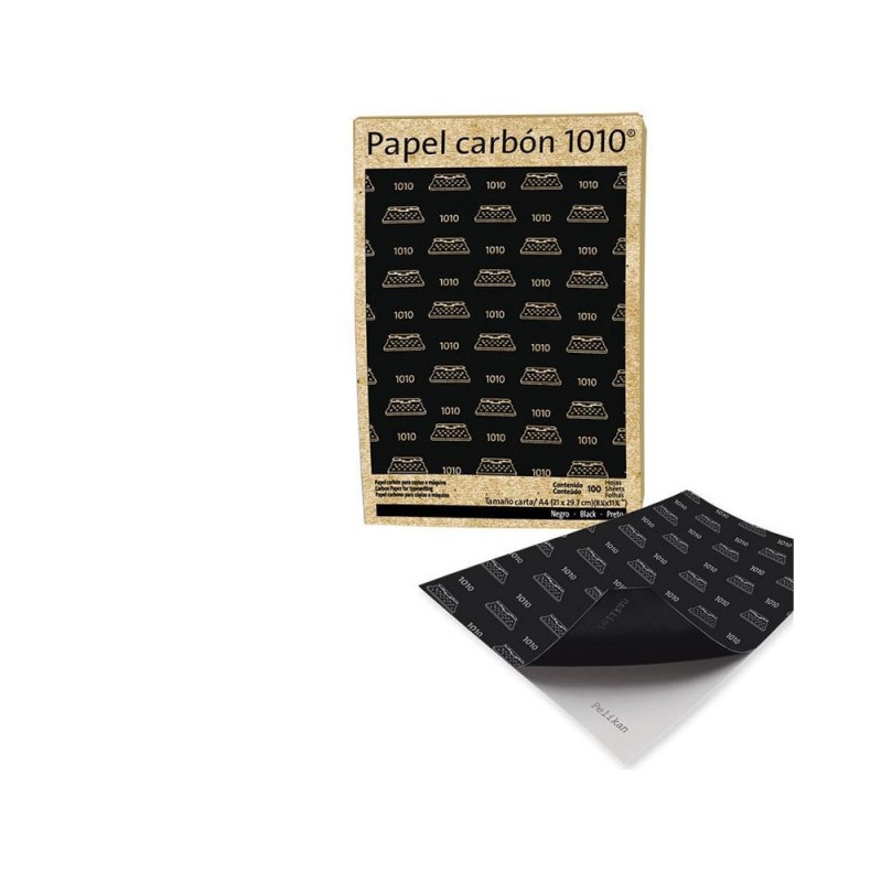 PAPEL CARBON CTA. PELIKAN 1010 C100H. NEGRO C.50
