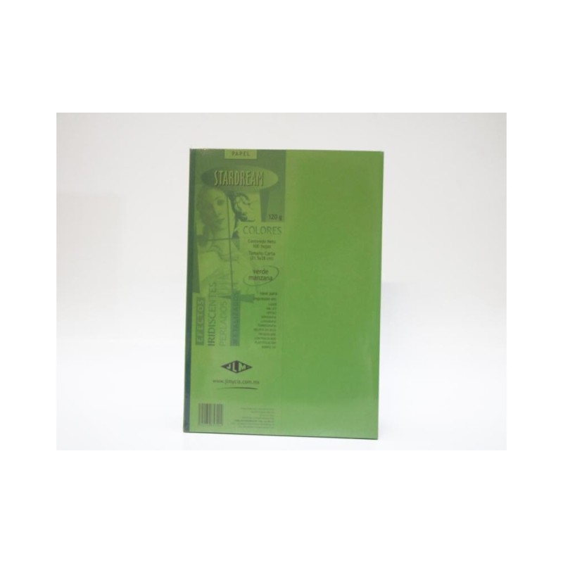 PAPEL STARDREAM CTA. 120G. 2C. VERDE MANZ PAQ.C100H.