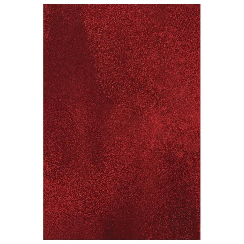 PAPEL MET. HOLOG. PUNTOS 50X70 CM ROJO E.10 C.100