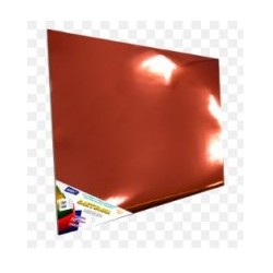 CARTULINA METALICA EUROMACSAIRA 47.5X66CM ROJO E10 C100