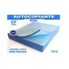 PAPEL AUTOCOPIANTE CFB 75G. CTA. AZUL INTERM.MILL.E.5 C5