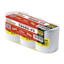 ROLLO TERMICO 80MM X 85MTS PAQ.C3 ROLLOS T8080 C.16