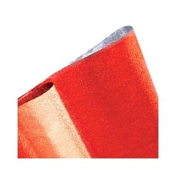 PAPEL MET. GOFRADO ROJO E.10 C.100
