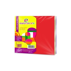 PAPEL BOND CTA MIX INTENSO EUROCOLORS 75G. PAQ.C100H C25