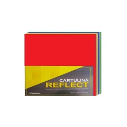 CARTULINA REFLECT MULTICOLOR CTA. 2C.180G. PAQ.C50H. C.50