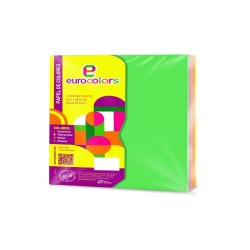 PAPEL BOND CTA.MIX ARCOIRIS EUROCOLORS 75G PAQ.C100H C.25
