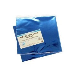 PAPEL MET. 53X70CM. AZUL E.10 C.100