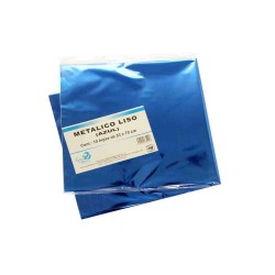 PAPEL MET. 53X70CM. AZUL E.10 C.100