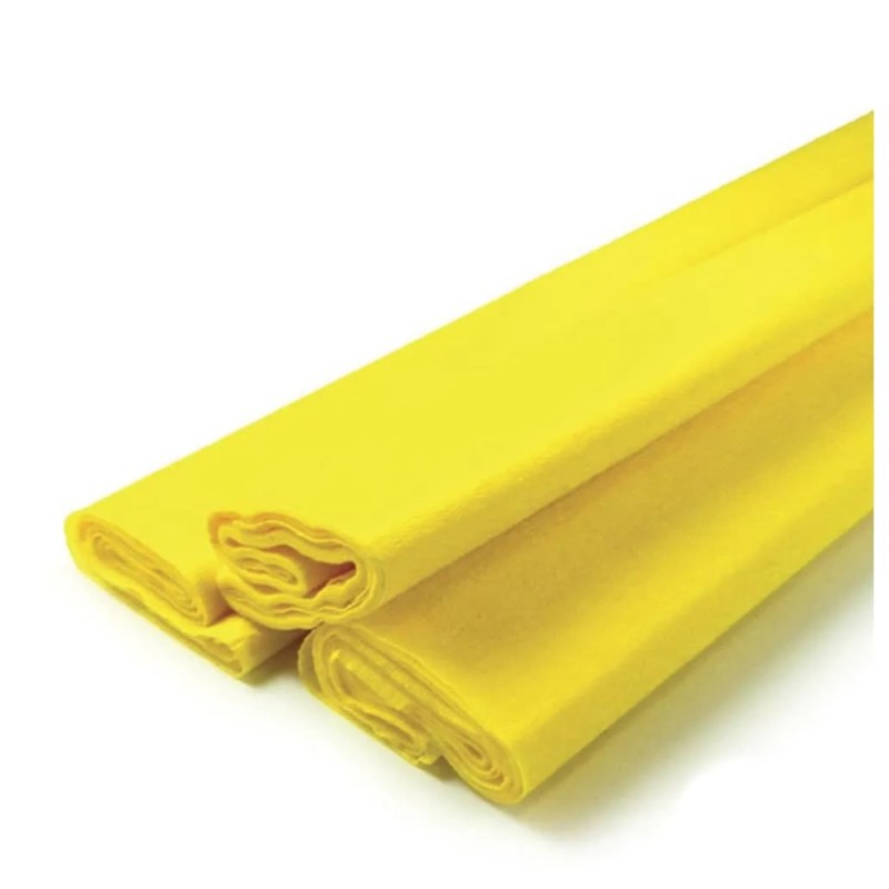 PAPEL CREPE PINGUINO AMARILLO CANARIO E.10 C.250 2