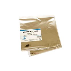 PAPEL MET. 53X70CM. PLATA E.10 C.100