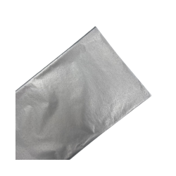 PAPEL CHINA PASCUA 70X50CM. PAQ.C100 COL .PLATA MET. C.40