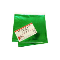 PAPEL MET. 53X70CM. VERDE E.10 C.100