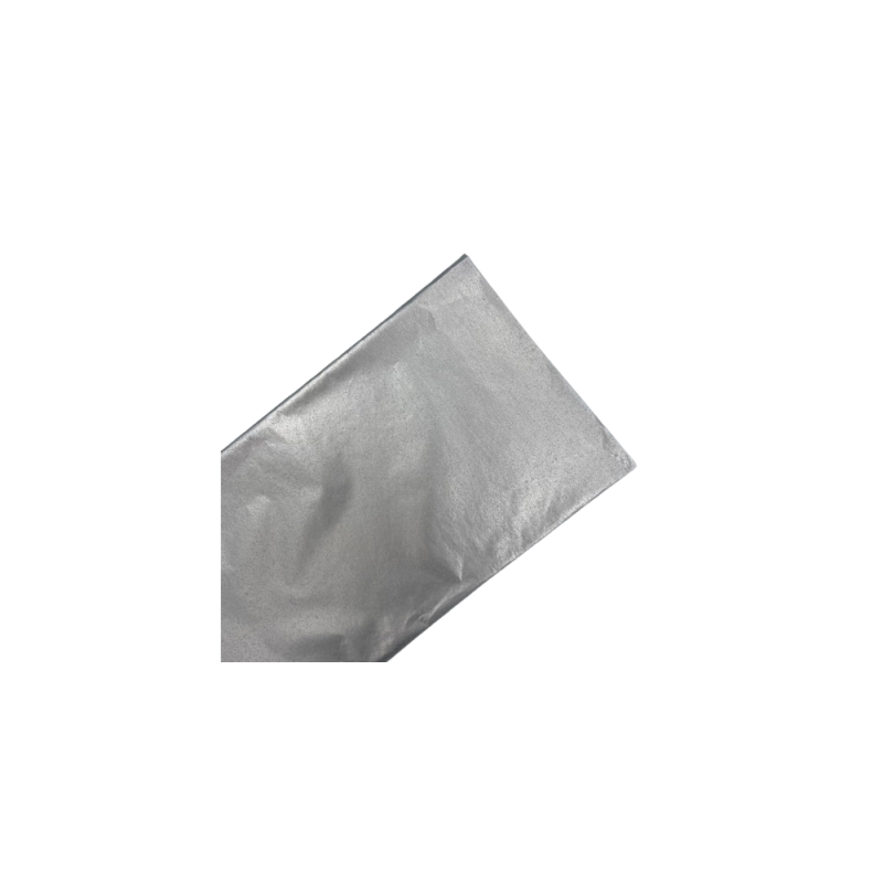 PAPEL CHINA PASCUA 70X50CM. PAQ.C100 COL .PLATA MET. C.40