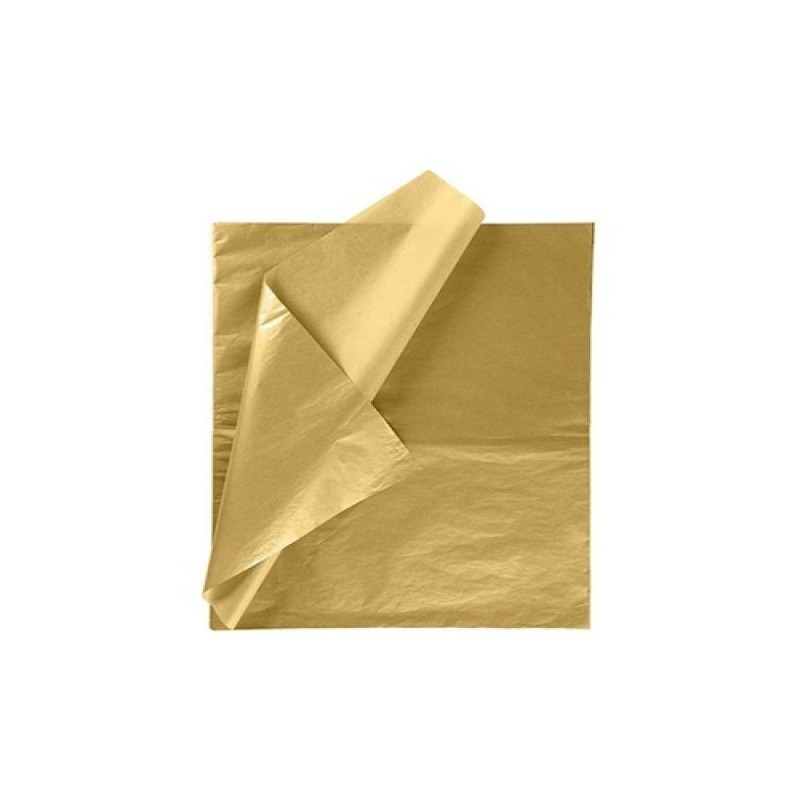 PAPEL CHINA PASCUA 70X50CM. PAQ.C100 COL .DORADO MET. C40