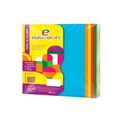 PAPEL BOND FLUOR. CTA. MIX EUROCOLOR 75G. PAQ.C50H C50